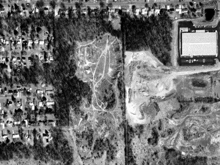 Portage Drive-In Theatre - Aerial - Photo From Terraserver